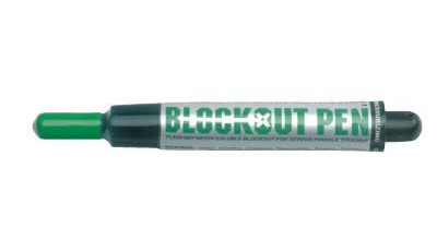 First Print Block Out Pen GREEN water solable