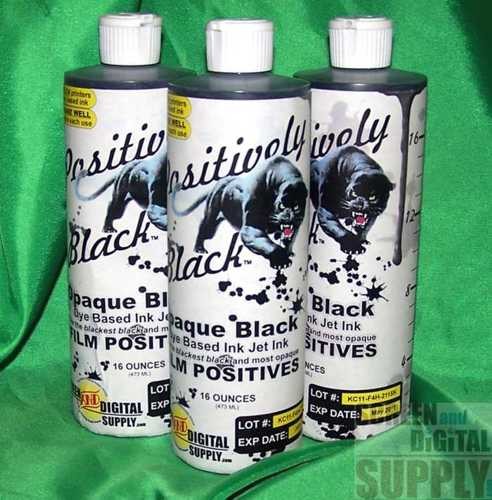 Positively Black Inkjet Ink for film positives