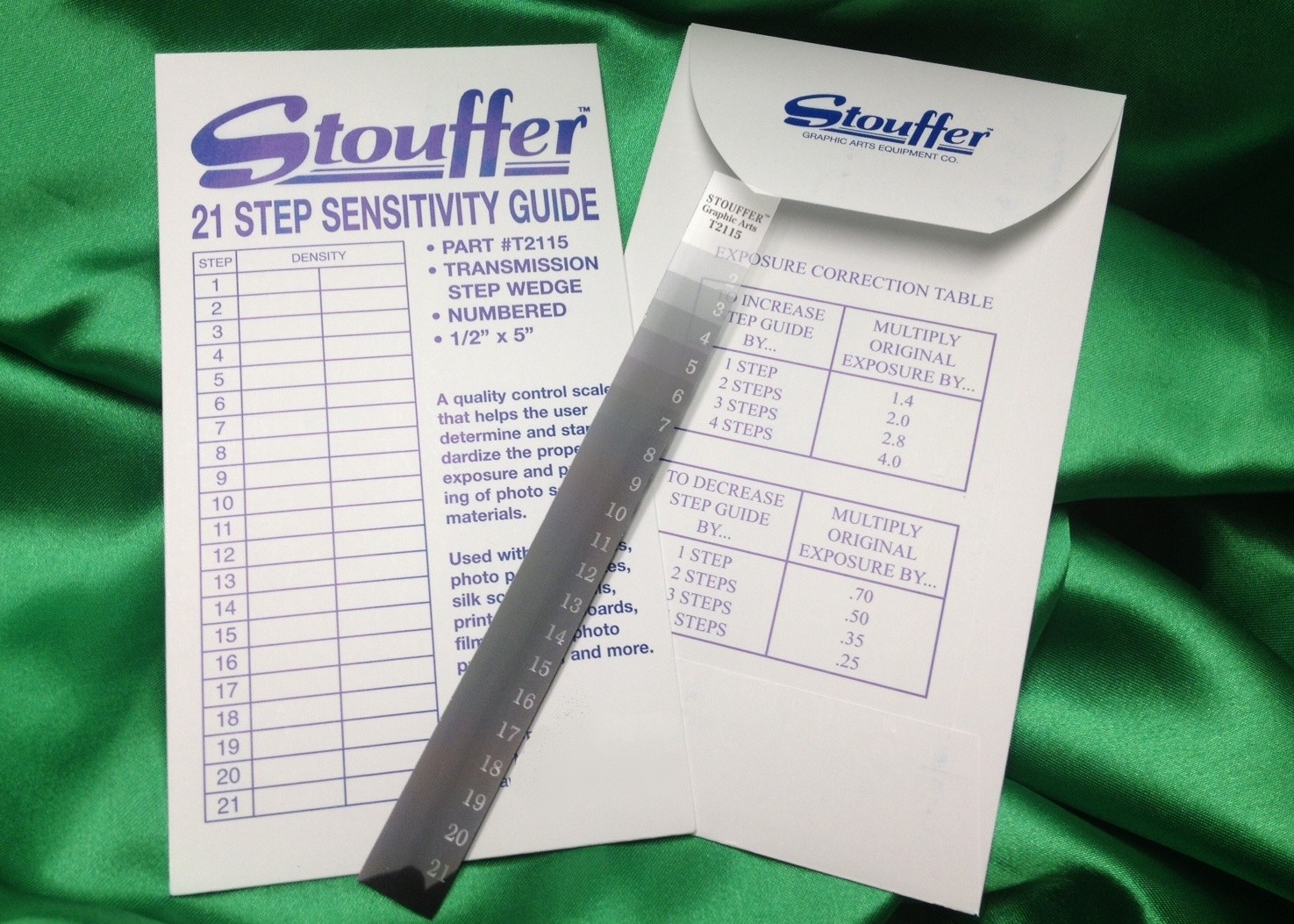 Stouffer's 21 Step Screen Exposure Guide